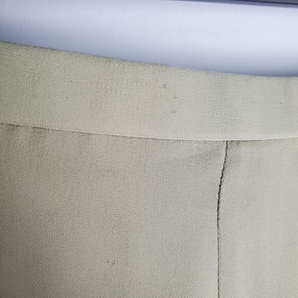 Talbots Green Silk Midi Skirt Size 12W - Picture 5 of 10